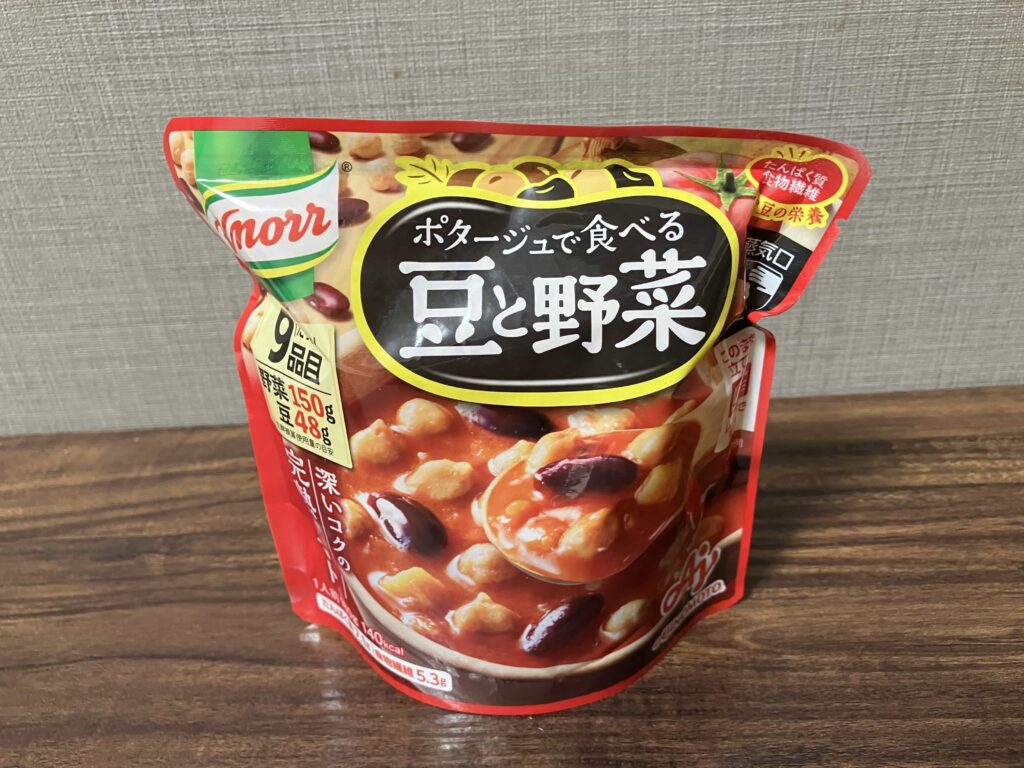 クノール,ポタージュで食べる豆と野菜 完熟トマト,パッケージ